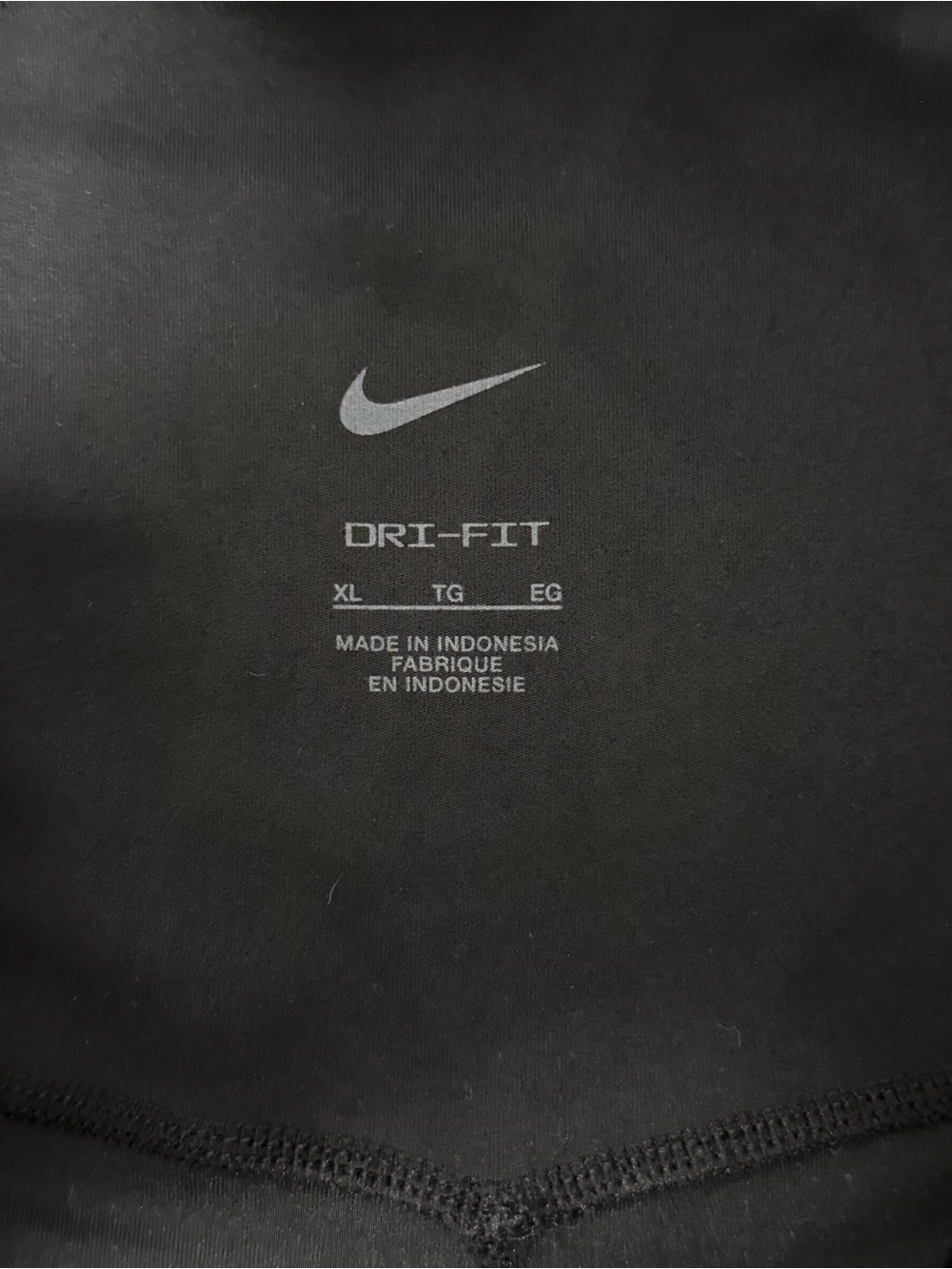 Nike Dri-Fit Black Leggings with Mesh Side Panel - Picture 4 of 4